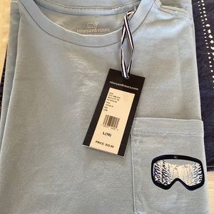 NWT Boys Vineyard Vines Ski Googles long sleeve tee